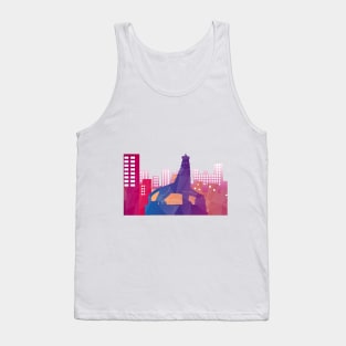 poligonal statue art Tank Top